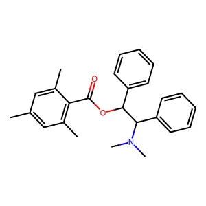 2-(Dimethylamino)-1,2-diphenylethyl 2,4,6-trimethylbenzoate structure