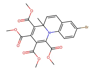 8-BR-4A-ME-Pyrido(1,2-A)quinoline-1,2,3,4-tetracarboxylic acid tetramethyl ester structure