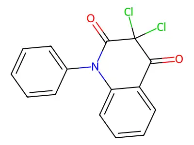 3,3-Dichloro-1-phenylquinoline-2,4-dione structure