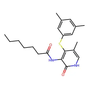 3-(HepCONH)-2-Pyridinone, PhS deriv. structure