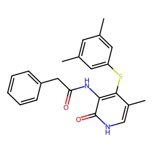 3-(BnCONH)-2-Pyridinone, PhS deriv. structure