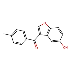 (5-Hydroxy-1-benzofuran-3-yl)-(4-methylphenyl)methanone structure