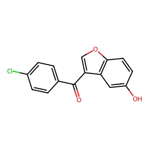 (4-Chlorophenyl)(5-hydroxy-1-benzofuran-3-yl)methanone structure