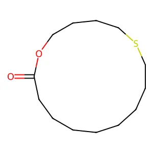1-Oxa-6-thiacyclopentadecan-15-one structure