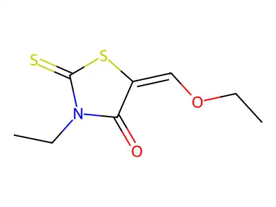 3-Ethyl-5-ethoxymethylenerhodanin structure