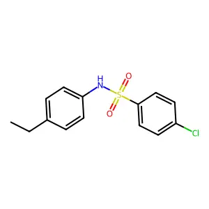 4-Chloro-4'-ethylbenzenesulfonanilide structure