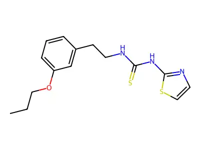 Thiourea, N-(2-(3-propoxyphenyl)ethyl)-N'-2-thiazolyl- structure