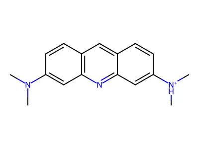 [6-(Dimethylamino)acridin-3-yl]-dimethylazanium structure