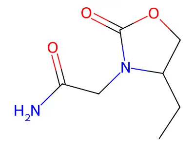 4-Ethyl-2-oxo-3-oxazolidineacetamide structure