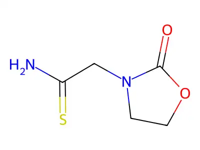 3-Oxazolidineethanethioamide, 2-oxo- structure