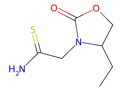 4-Ethyl-2-oxo-3-oxazolidineethanethioamide structure