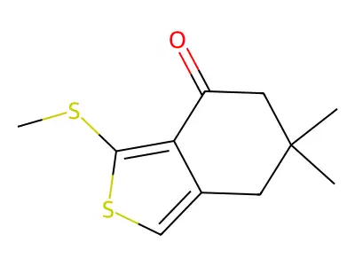 6,6-Dimethyl-3-methylsulfanyl-5,7-dihydro-2-benzothiophen-4-one structure