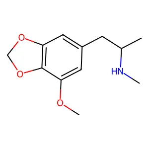 7-Methoxy-N,alpha-dimethyl-1,3-benzodioxole-5-ethanamine structure