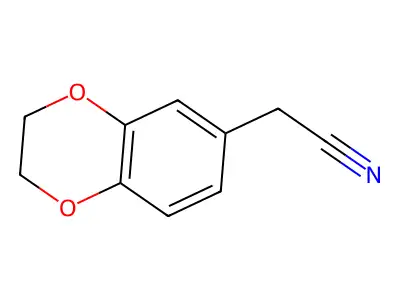 2-(2,3-Dihydro-1,4-benzodioxin-6-yl)acetonitrile structure