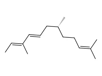 3,7,11-Trimethyl-2E,4E,10-dodecatriene structure