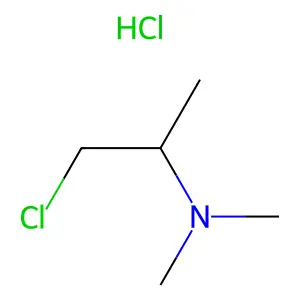 2-Propanamine, 1-chloro-N,N-dimethyl-, hydrochloride structure
