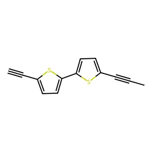 5-Ethynyl-5'-(1-propynyl)-2,2'-bithiophene structure