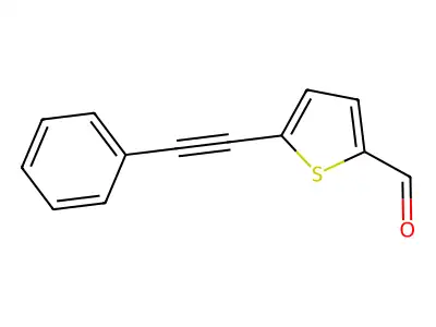 5-(Phenylethynyl)thiophene-2-carbaldehyde structure