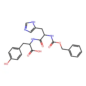 N-[(Benzyloxy)carbonyl]histidyltyrosine structure