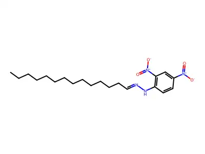 Tetradecanal-2,4-dinitrophenylhydrazon structure