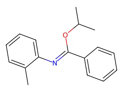 (Z)-(Propan-2-yl N-(2-methylphenyl)benzene-1-carboximidate) structure