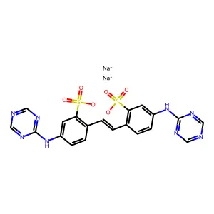 4,4'-双(s-三嗪-2-基氨基)-2,2'-茋二磺酸二钠盐 structure
