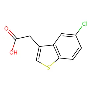 2-(5-Chloro-1-benzothiophen-3-yl)acetic acid structure