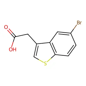 Benzo(b)thiophene-3-acetic acid, 5-bromo- structure
