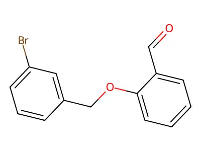 2-((3-Bromophenyl)methoxy)benzaldehyde structure