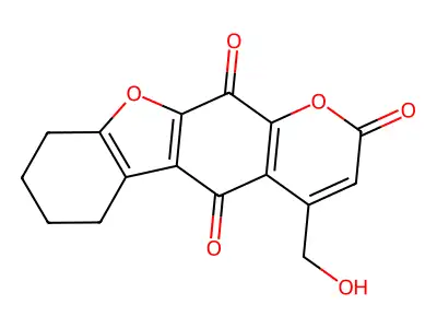 Hydroxymethyltetrahydrobenzopsoralenquinone structure