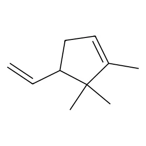 Cyclopentene, 4-ethenyl-1,5,5-trimethyl- structure
