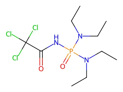N-[bis(diethylamino)carbonyl]-2,2,2-trichloroacetamide structure