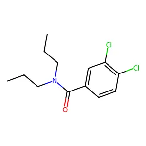 3,4-dichloro-N,N-dipropylbenzamide structure