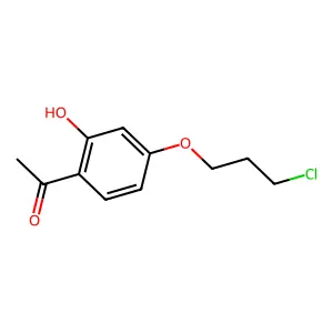 1-[4-(3-Chloropropoxy)-2-hydroxyphenyl]-1-ethanone structure