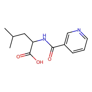 4-Methyl-2-(pyridine-3-carbonylamino)pentanoic acid structure