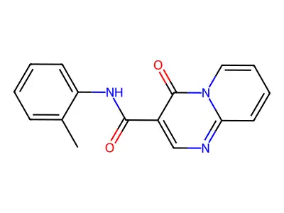 4H-Pyrido(1,2-a)pyrimidine-3-carboxamide, N-(2-methylphenyl)-4-oxo- structure