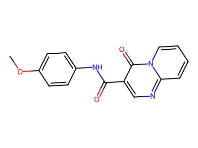 4H-Pyrido(1,2-a)pyrimidine-3-carboxamide, N-(4-methoxyphenyl)-4-oxo- structure