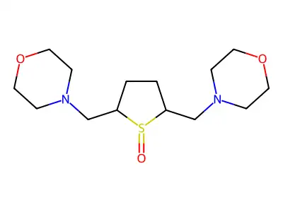 (2-alpha,5-alpha)-2,5-Di(morpholinomethyl)-1-thiacyclopentane-1-oxide structure