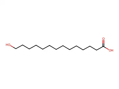 11-羟基十四烷酸 structure