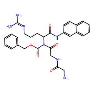 Benzyloxycarbonyl-glycyl-glycyl-arginine beta-naphthylamide structure
