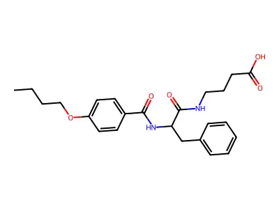 Butanoic acid, 4-((2-((4-butoxybenzoyl)amino)-1-oxo-3-phenylpropyl)amino)- structure