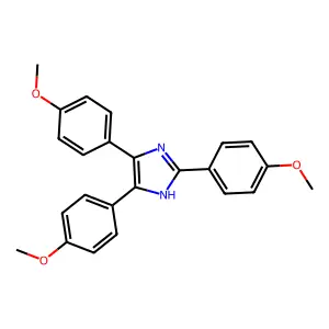 1H-imidazole, 2,4,5-tris(4-methoxyphenyl)- structure