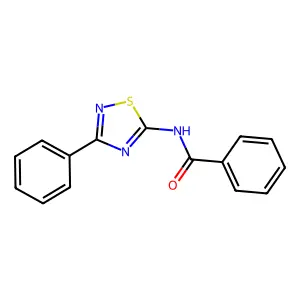 N-(3-Phenyl-(1,2,4)thiadiazol-5-yl)-benzamide structure
