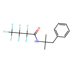 Phentermine, n-heptafluorobutyryl deriv. structure