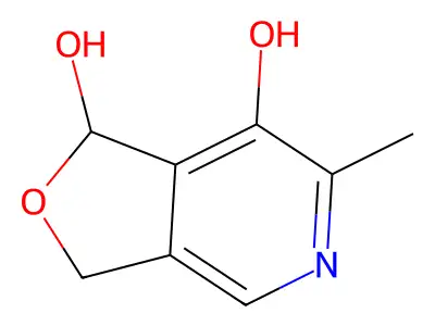 6-Methyl-1,3-dihydrofuro[3,4-c]pyridine-1,7-diol structure