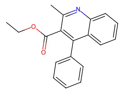 Ethyl 2-methyl-4-phenylquinoline-3-carboxylate structure
