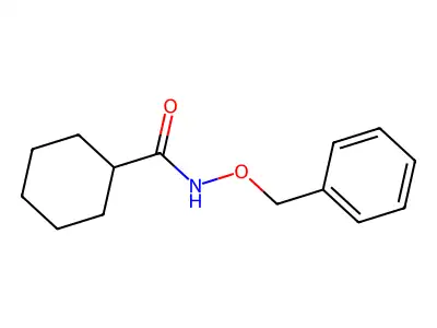 N-(benzyloxy)cyclohexanecarboxamide structure