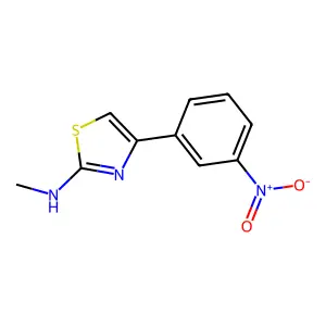 N-methyl-4-(3-nitrophenyl)-1,3-thiazol-2-amine structure