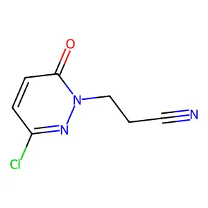 3-Chloro-6-oxo-1(6H)-pyridazinepropanenitrile structure