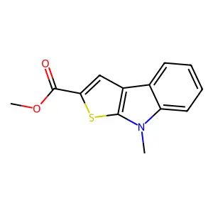 methyl 8-methyl-8H-thieno[2,3-b]indole-2-carboxylate structure